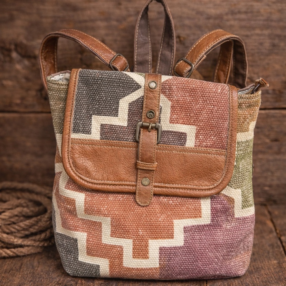 Western Festival Multicolor Geometric Bag